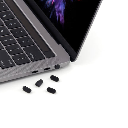 ENKAY 5 in 1 Dustproof Plugs About Charging Port for MacBook 12 inch / MacBook Pro 13.3 / 15.4 inch (2016/2017)-garmade.com