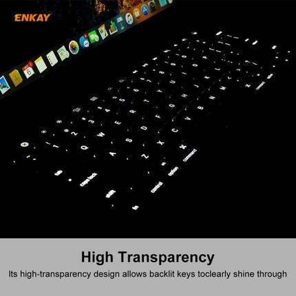 ENKAY TPU Keyboard Protector Cover for MacBook Air 13.3 inch A1932 (2018), EU Version-garmade.com