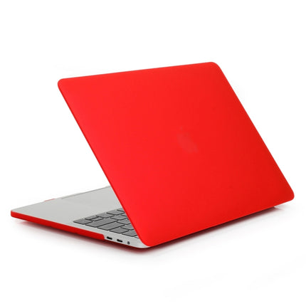 ENKAY Hat-Prince 2 in 1 Frosted Hard Shell Plastic Protective Case + US Version Ultra-thin TPU Keyboard Protector Cover for 2016 New MacBook Pro 13.3 inch with Touchbar (A1706)(Red)-garmade.com