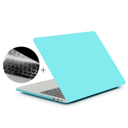 ENKAY Hat-Prince 2 in 1 Frosted Hard Shell Plastic Protective Case + US Version Ultra-thin TPU Keyboard Protector Cover for 2016 New MacBook Pro 13.3 inch with Touchbar (A1706)(Baby Blue)-garmade.com