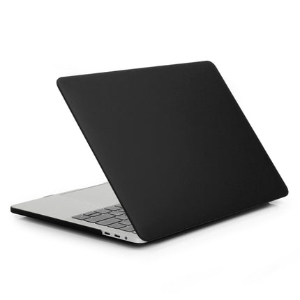 ENKAY Hat-Prince 2 in 1 Frosted Hard Shell Plastic Protective Case + US Version Ultra-thin TPU Keyboard Protector Cover for 2016 New MacBook Pro 13.3 inch without Touchbar (A1708)(Black)-garmade.com