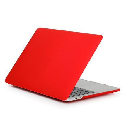 ENKAY Hat-Prince 2 in 1 Frosted Hard Shell Plastic Protective Case + US Version Ultra-thin TPU Keyboard Protector Cover for 2016 New MacBook Pro 13.3 inch without Touchbar (A1708)(Red)-garmade.com