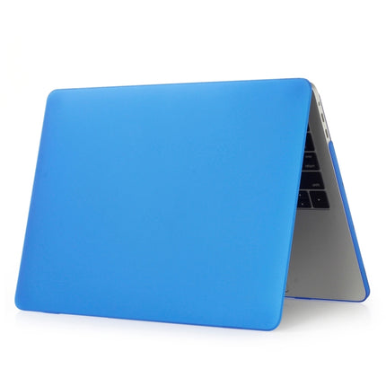 ENKAY Hat-Prince 2 in 1 Frosted Hard Shell Plastic Protective Case + US Version Ultra-thin TPU Keyboard Protector Cover for 2016 New MacBook Pro 15.4 inch with Touchbar (A1707)(Dark Blue)-garmade.com