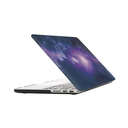 For Macbook Pro Retina 13.3 inch Starry Sky Patterns Apple Laptop Water Decals PC Protective Case(Blue)-garmade.com