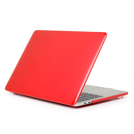 ENKAY Hat-Prince 2 in 1 Crystal Hard Shell Plastic Protective Case + Europe Version Ultra-thin TPU Keyboard Protector Cover for 2016 MacBook Pro 13.3 Inch with Touch Bar (A1706) (Red)-garmade.com