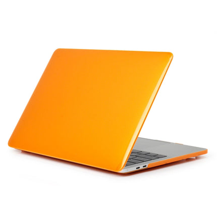 ENKAY Hat-Prince 2 in 1 Crystal Hard Shell Plastic Protective Case + Europe Version Ultra-thin TPU Keyboard Protector Cover for 2016 MacBook Pro 13.3 Inch without Touch Bar (A1708) (Orange)-garmade.com