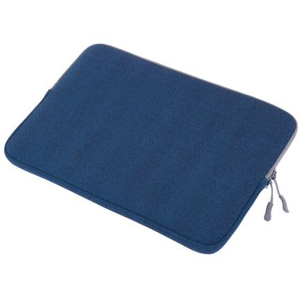 For Macbook Pro 13.3 inch Laptop Bag Soft Portable Package Pouch (Blue)-garmade.com