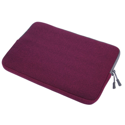 For Macbook Pro 15.4 inch Laptop Bag Soft Portable Package Pouch (Purple)-garmade.com