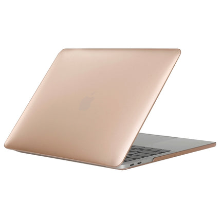 Laptop Metal Style Protective Case for MacBook Pro 15.4 inch A1990 (2018) (Gold)-garmade.com