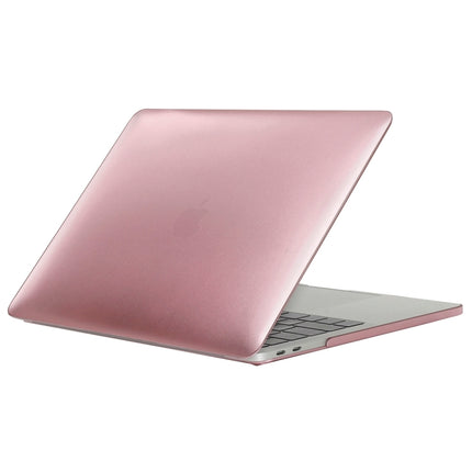 Laptop Metal Style Protective Case for MacBook Pro 15.4 inch A1990 (2018) (Rose Gold)-garmade.com