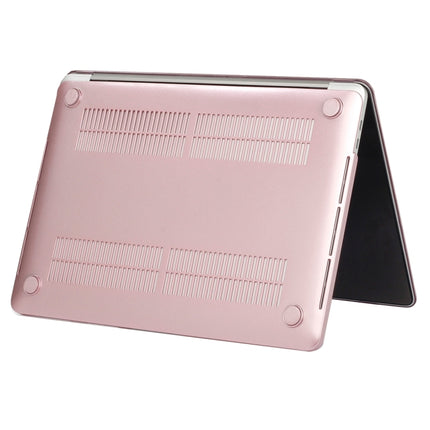Laptop Metal Style Protective Case for MacBook Pro 15.4 inch A1990 (2018) (Rose Gold)-garmade.com