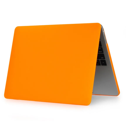 Laptop Frosted Style PC Protective Case for MacBook Pro 15.4 inch A1990 (2018)(Orange)-garmade.com