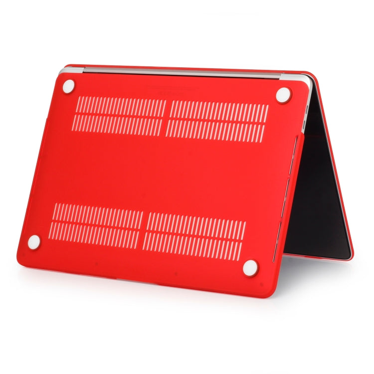 Laptop Frosted Style PC Protective Case for MacBook Pro 15.4 inch A1990 (2018)(Red)-garmade.com