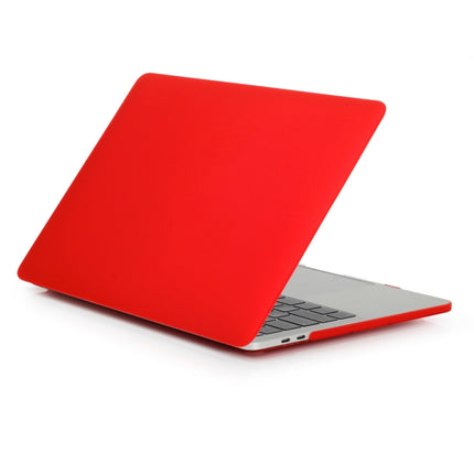 Laptop Frosted Style PC Protective Case for MacBook Pro 15.4 inch A1990 (2018)(Red)-garmade.com