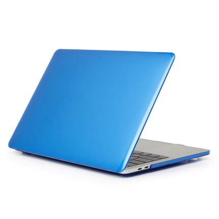 Laptop Crystal Style PC Protective Case for MacBook Pro 15.4 inch A1990 (2018) (Dark Blue)-garmade.com
