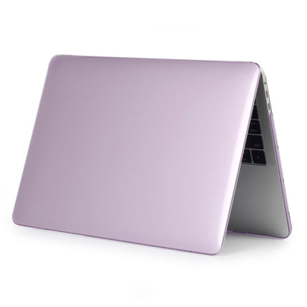 Laptop Crystal Style PC Protective Case for MacBook Pro 15.4 inch A1990 (2018) (Purple)-garmade.com