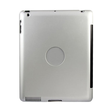P2095 For iPad 4 / 3 / 2 Laptop Version Aluminum Alloy Bluetooth Keyboard Tablet Case(Silver)-garmade.com
