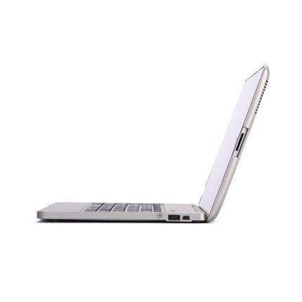 P2095 For iPad 4 / 3 / 2 Laptop Version Aluminum Alloy Bluetooth Keyboard Tablet Case(Silver)-garmade.com