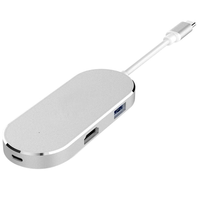6 in 1 Hub USB-C / Type-C to USB-C / Type-C & HDMI & SD & TF & 2 USB Adapter-garmade.com