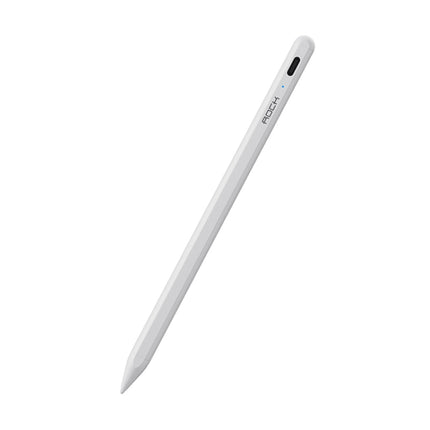 ROCK B02 For iPad Tablet PC Anti-mistouch Active Capacitive Pen Stylus Pen (White)-garmade.com