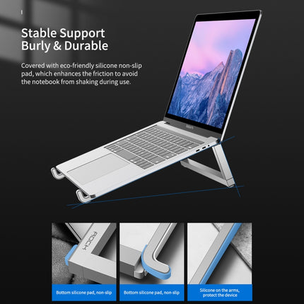 ROCK Mini Ultrathin Portable Foldable Design Laptop Bracket Stand(Black)-garmade.com