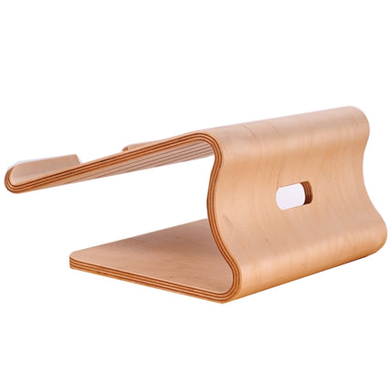SamDi Artistic Wood Grain Desktop Heat Radiation Holder Stand Cradle for Apple Macbook, ASUS, Lenovo(Brown)-garmade.com