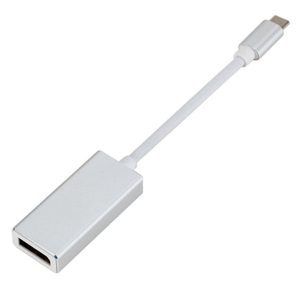 USB-C / Type-C 3.1 Male to DP Female HD Converter, Length: 12cm (Silver)-garmade.com