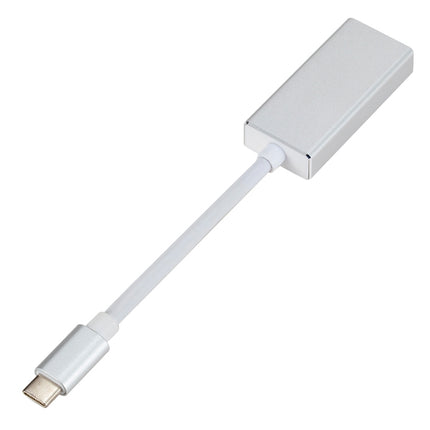 USB-C / Type-C 3.1 Male to DP Female HD Converter, Length: 12cm (Silver)-garmade.com