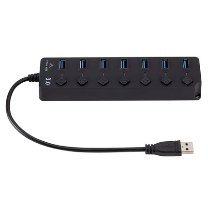 7 Port USB 3.0 High Speed Multi Hub Expansion with Switch-garmade.com