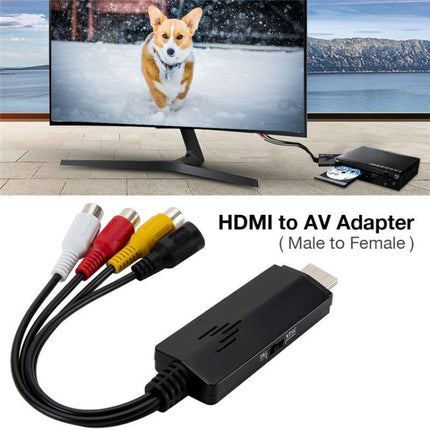 HD Video to 3RCA AV CVBS Converter Adapter-garmade.com