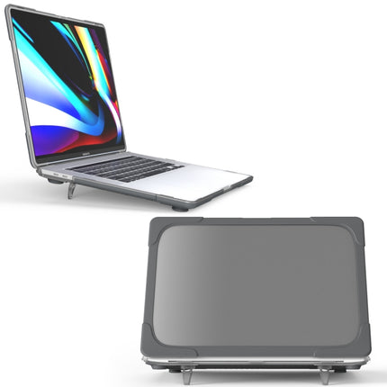 For MacBook Pro 16 inch A2141 (2019) PC + TPU Two Colors Laptop Protective Case(Grey)-garmade.com