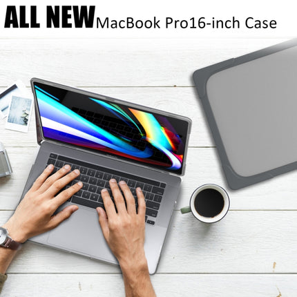 For MacBook Pro 16 inch A2141 (2019) PC + TPU Two Colors Laptop Protective Case(Grey)-garmade.com