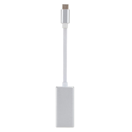 USB-C / Type-C 3.1 Male to Mini DP Female HD Converter, Length: 12cm(Silver)-garmade.com