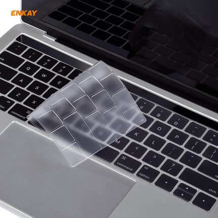 ENKAY TPU Keyboard Protector Cover for MacBook Pro 13.3 inch A1706 / A1989 / A2159 & Pro 15.4 inch A1707 / A1990 (withTouch Bar) , US Version-garmade.com