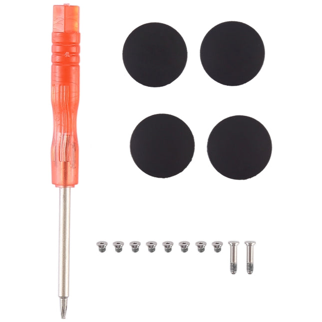3 in 1/Set Bottom Rubber Cooling Mat + Screws + Screwdriver for Macbook Air 11 inch A1370 A1465 (2010-2018)-garmade.com