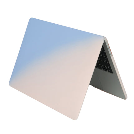 Cream Style Laptop Plastic Protective Case for MacBook Pro 15.4 inch (2019)(Pink Blue)-garmade.com