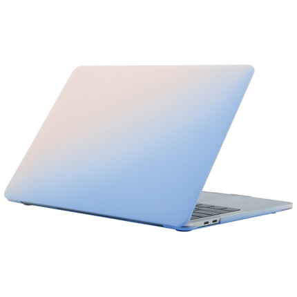 Cream Style Laptop Plastic Protective Case for MacBook Pro 13.3 inch (2019)(Pink Blue)-garmade.com