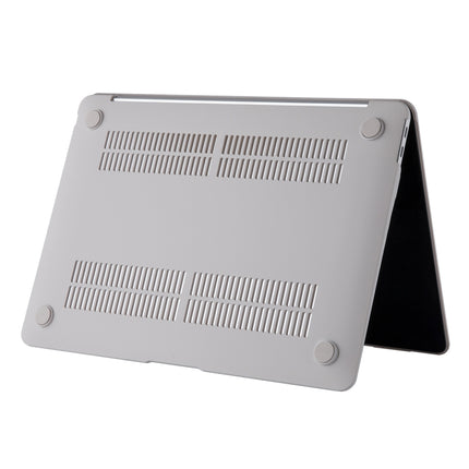 Cream Style Laptop Plastic Protective Case for MacBook Pro 13.3 inch (2019)(Light Grey)-garmade.com