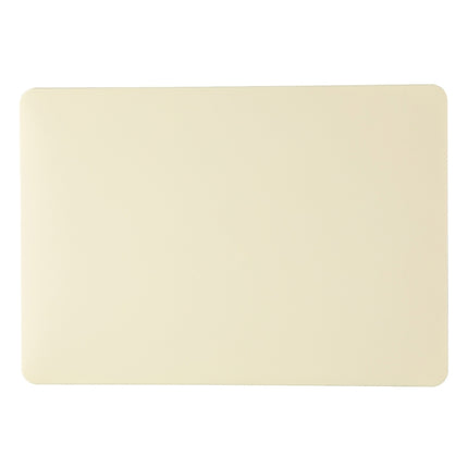 Cream Style Laptop Plastic Protective Case for MacBook Pro 13.3 inch (2019)(Yellow)-garmade.com
