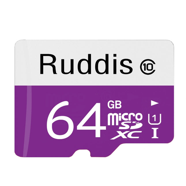 Ruddis 64GB High Speed Class 10 TF/Micro SDXC UHS-1(U1) Memory Card-garmade.com