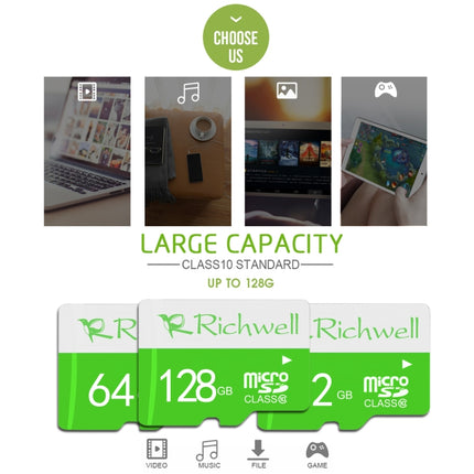 Richwell 64GB High Speed Class 10 Micro SD(TF) Memory Card-garmade.com