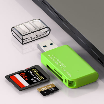 V30 / V60 / V90 USB3.1 Multifunction Card Reader Support SD / TF Card (Tarnish)-garmade.com