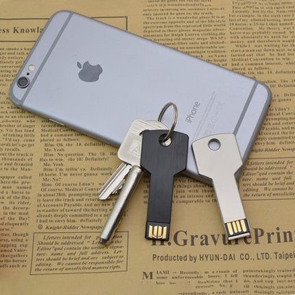 128MB USB 2.0 Metal Key Shape USB Flash Disk-garmade.com