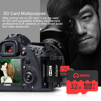 eekoo 32GB CLASS 10 TF(Micro SD) Memory Card, Minimum Write Speed: 10MB / s, Universal Version-garmade.com