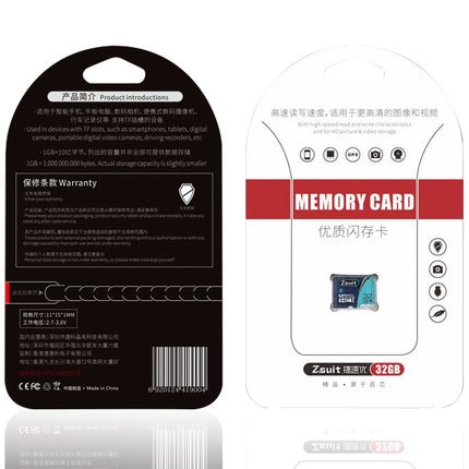 Zsuit 64GB High Speed Class10 Silver Grey TF(Micro SD) Memory Card-garmade.com
