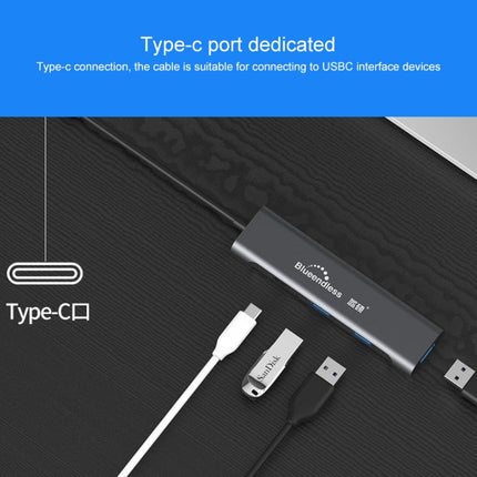 Blueendless 4 In 1 Multi-function Type-C / USB-C to HDMI + PD + Dual USB 3.0 HUB Expansion Dock-garmade.com