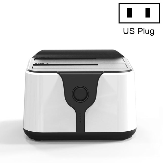 Blueendless 2.5 / 3.5 inch SATA USB 3.0 2 Bay Hard Drive Dock (US Plug)-garmade.com