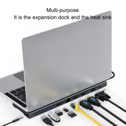 Blueendless 11 In 1 Multi-function Type-C / USB-C HUB Expansion Dock-garmade.com