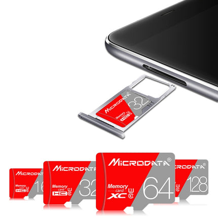 MICRODATA 256GB Class10 Red and Grey TF(Micro SD) Memory Card-garmade.com