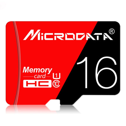 MICRODATA 16GB High Speed U1 Red and Black TF(Micro SD) Memory Card-garmade.com